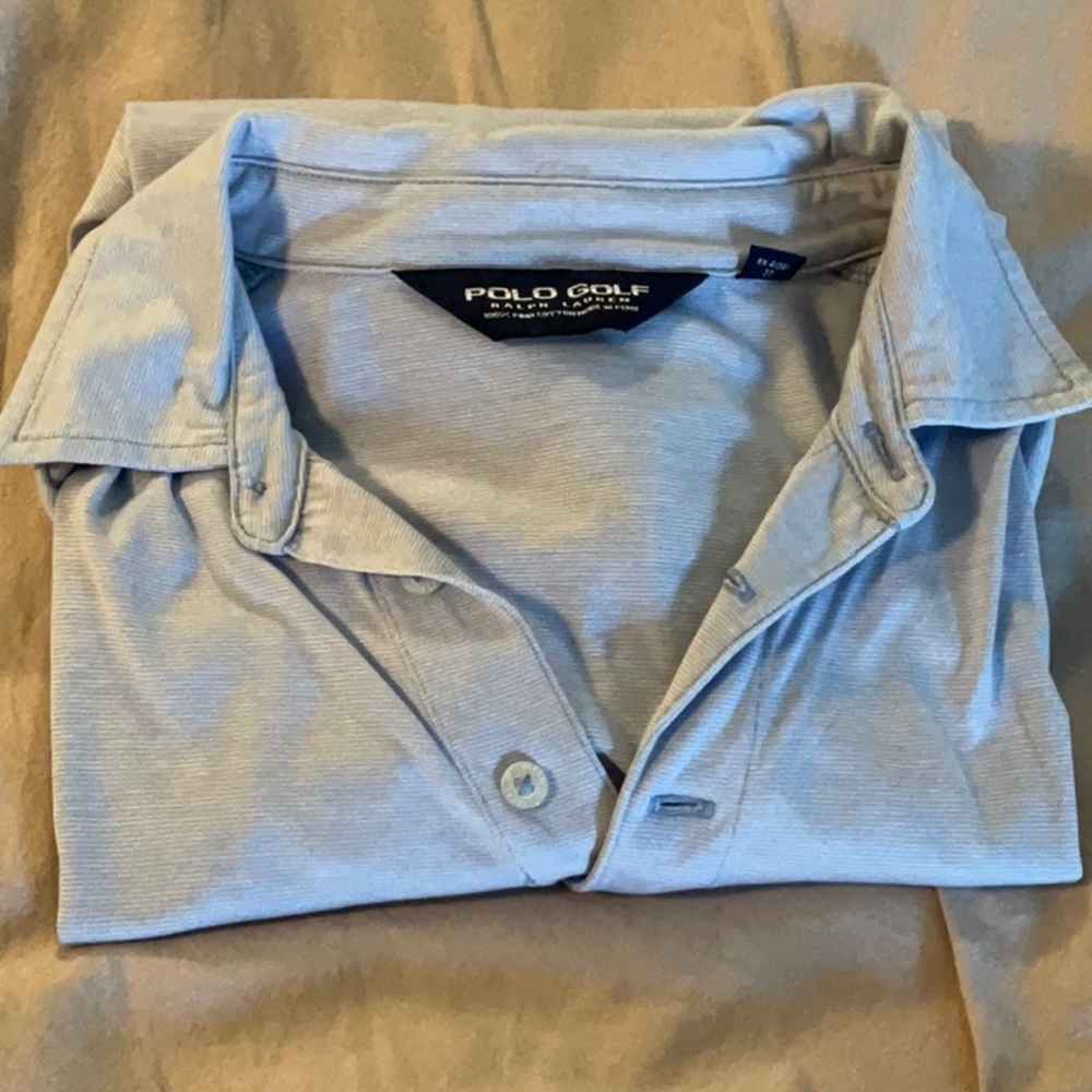 Polo Golf by Ralph Lauren Blue Short Sleeve Polo Long
